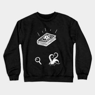 The necronomicon hides something great inside, dare to investigate it Crewneck Sweatshirt